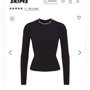 Skims authentic long sleeve dolce collab